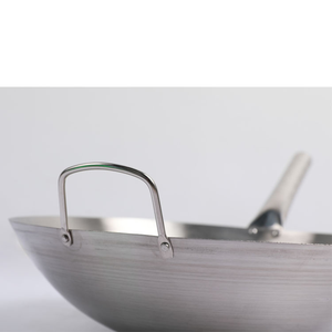 Lyroe última gran oferta <span class=keywords><strong>restaurante</strong></span> <span class=keywords><strong>chino</strong></span> cocina Wok de acero inoxidable con asa para saltear - Product Image 3