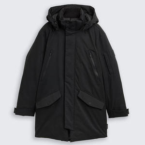 Nueva Chaqueta de Invierno con Capucha para Hombre, Elegante, de Lona, Térmica, con un Solo Botón, Impermeable y Transpirable, en Oferta - Product Image 4