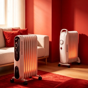 Mini <span class=keywords><strong>radiateur</strong></span> à huile avec 3 canaux d'huile et thermostat réglable pour petite pièce et utilisation sur bureau - Product Image 3