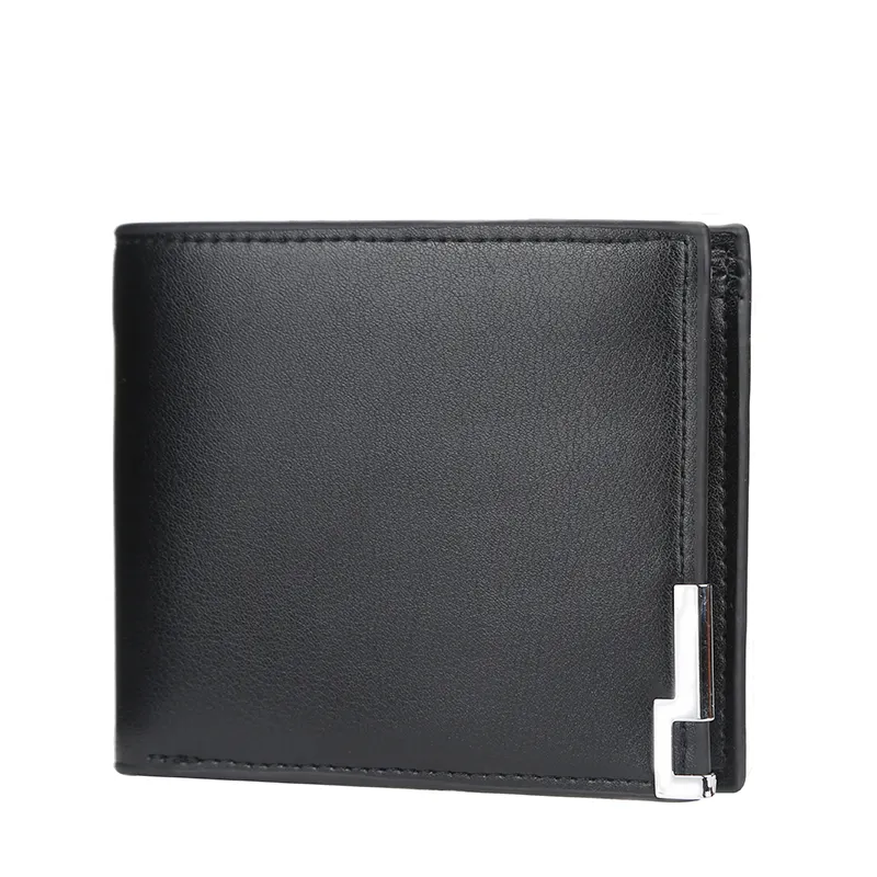 New Arrival Custom Fashion Men Wallets Short Design Male Purse Pocket PU Leather Wallet Burse For Man