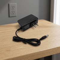 Adaptor Daya Universal Colokan UK 15V 1A 5V 6V 12V 15V 1A-2A DC5.5*2.1mm Plug-in 15W Lampu LED Kabel 1m 50/60Hz