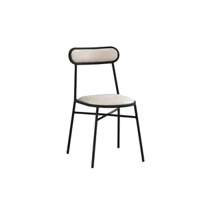 Оптовая продажа, современные роскошные обеденные стулья из нержавеющей стали, ткань и синтетическая кожа, дизайн для гостиной