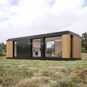 Casa Prefabbricata di Lusso Moderna, Piccola Casetta Color Legno, Edifici Prefabbricati, Baite, Hotel, Appartamenti, Ville, Case Modulari Uso Airbnb - Product Image 1