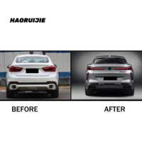Kit de Carrocería, Parachoques Delantero para BMW X6 F16 (15-19) a F96 (24 -in) X6M, Kit de Modificación, Rejilla de Capó, Mejora de Faros
