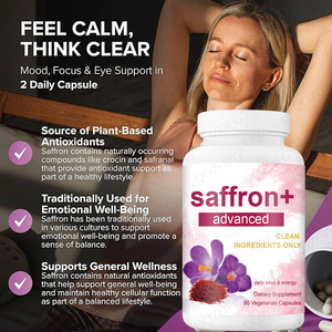 Zafferano + capsule 10-in-1 con estratto di zafferano, vitamina C, magnesio, curcuma e KSM-66 Ashwagandha per il supporto di umore ed energia - Product Image 3