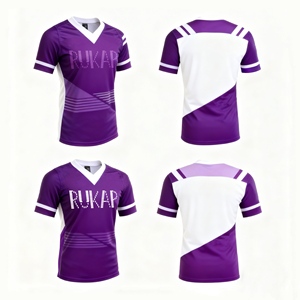 Maglia Arbitro Rugby Ufficiale Divisa Giudice di Contatto Top Arbitro Rugby Nero Giallo Abbigliamento Sportivo Professionale per Arbitri di Partita - Product Image 3