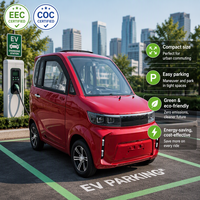 Quadricycle électrique à deux portes et trois places avec certification européenne EEC et COC