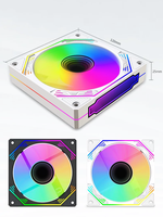 Ventilateur de PC RVB 120mm plastique RVB CPU Cooler Mirror Computer Case for Gaming-Haute performance et ventilateurs élégants et refroidissement