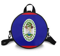 Sac circulaire en cuir PU avec drapeau national de Trinité-et-Tobago, bandoulière réglable, sac à bandoulière pour femme