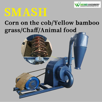 Broyeur à marteaux pour maïs Weiwei 800-1500 kg/h – Concasseur pour la transformation des aliments, maïs, soja, son, coques de noix