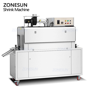 เครื่องห่อฟิล์มหดแบบกึ่งอัตโนมัติ ZONESUN ZS-ZQ15 สำหรับขวดซอสและเครื่องดื่ม พร้อมระบบอบไอน้ำ - Product Image 6