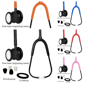 Estetoscopio Profesional Médico de Doble Cabeza de Acero Inoxidable con Certificación CE, Manual y 5 Años de Garantía para Uso en Cardiología - Product Image 2
