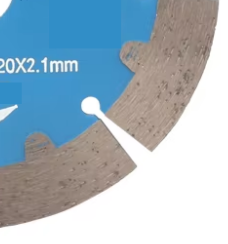 Lame de scie à ruban segmentée en diamant industriel pour la découpe humide/sèche du marbre, du granit et du béton, 121 mm, durable, peinture à base d'eau - Product Image 5