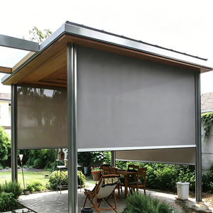 Persianas Enrollables Eléctricas de Aleación de Aluminio, Diseño Moderno Horizontal, Impermeables, para Exteriores, Protección Solar y Contra el Viento - Product Image 2