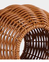 Cage à oiseaux ronde en plastique - Lit suspendu durable, léger, écologique, résistant aux morsures, au design moderne pour petits perroquets, utilisation en intérieur