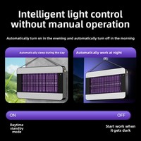Nouvelle lampe anti-moustiques à piles avec contrôle intelligent de la lumière pour usage domestique, bureau, restaurant, sur table ou murale