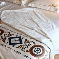 Draps de lit en coton de luxe haute conception imprimé hôtel ensemble de literie drap taie d'oreiller housse de couette ensemble de draps de lit coton hôtel linge de lit