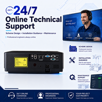 Proyektor Laser 3LCD untuk Acara Sewa, 7200 ANSI Lumens, Desain Portabel Wuxga, Fokus Cepat