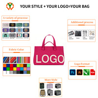 Sac fourre-tout grand format pour femme avec fermeture éclair supérieure, imperméable, personnalisable avec logo, idéal pour les enseignantes, les infirmières, le travail et l'école