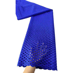 NI.AI tela de encaje africano 5 yardas cordón elegante tela de encaje blanco para Aso Ebi - Product Image 4