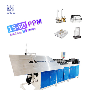 Dobladora CNC 2D con certificación CE para alambres de 8-16mm, ideal para talleres de fabricación de metal, máquina dobladora de tiras de alambre - Product Image 1