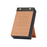 Calendrier de table d'impression de cadeau personnalisé professionnellement 2024 calendrier de bureau calendriers muraux avec emballage de boîtes
