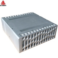 LEITE Boîtier de châssis tout aluminium CNC pour amplificateur de puissance audio DIY OEM Custom Made 430mm * 150mm * 410mm Micro Usinage