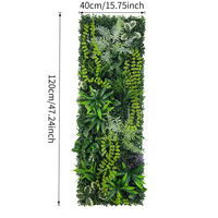 Mur végétal artificiel en plastique 40x120cm, décoration 3D bionique de pelouse verte pour mariage, Saint-Valentin, luxe moderne