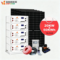 Système solaire hybride 20 kW, batterie 50 kWh, solution complète d'énergie solaire pour maison connectée ou autonome, stockage d'énergie