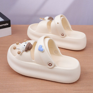 Sandalias negras de dibujos animados para mujer, suela gruesa de EVA, ligeras, cómodas, para interior y exterior, para verano, talla 35-40 - Product Image 4