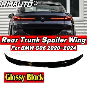 BMW G06 F96 Car Rear Trunk Spoiler Real Carbon Fiber Car Rear <b>Wing</b> for BMW X6 G06 F96 2020 2021 2022 2023 2024 Car Accessories - Product Image 2