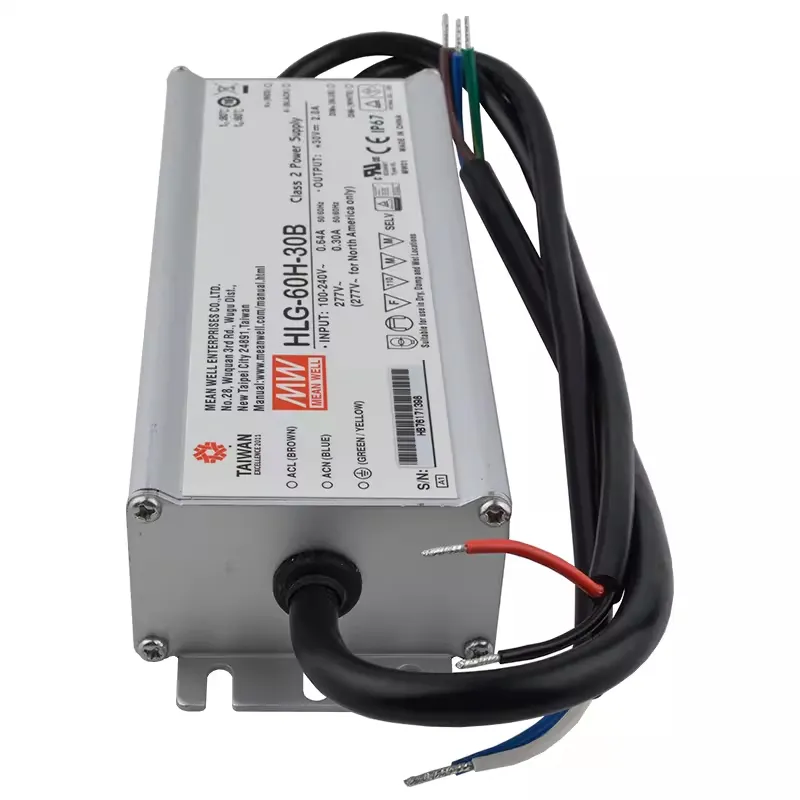 HLG-60H-48B/15B/20B/24B/30B/36B/42B/48B/54B 60W single switching power supply 230V ac to 12v 24v 48v ac dc