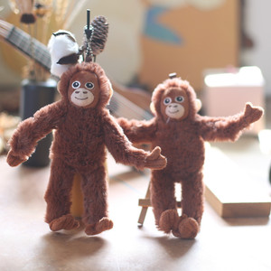 Simpatica <span class=keywords><strong>scimmietta</strong></span> ciondolo scimmia peluche giocattolo Gorilla <span class=keywords><strong>borsa</strong></span> di peluche giocattoli farciti portachiavi bambola cuscino peluche per bambini <span class=keywords><strong>borsa</strong></span> regalo - Product Image 1