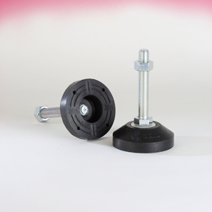 HARMONIE - Patas Autonivelantes Ajustables para Gabinete de Hierro, con Rodamiento de Empuje, Acabado Trivalente Cromado, Rosca Métrica para Vibraciones Ligeras - Product Image 1