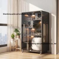 Vente directe usine – Nouvelle villa pour chat moderne en bois massif multicouche, arbre à chat d'intérieur avec lit intégré et maison pour animaux, toutes saisons