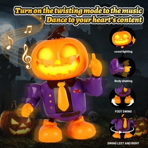 Nuevo Robot de Juguete Eléctrico Bailador para Niños, Diseño de Calabaza y <span class=keywords><strong>Esqueleto</strong></span>, Robot Interactivo para Halloween y Navidad - Product Image 3