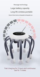 2025 xu hướng Sản phẩm chất lượng cao Silicone đầu rung MASSAGER 10 đầu điện bạch tuộc Head Massager cho thư giãn sức khỏe - Product Image 2