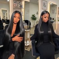 Wig Rambut Asli Vietnam Full HD Tanpa Lem, Wig Frontal 360 untuk Wanita Kulit Hitam, Vendor Grosir