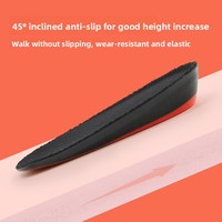 Semelles intérieures confortables à coussin d'air pour augmenter la hauteur, inserts de talon avec amorti Poron pour soulager les douleurs aux pieds, idéales pour le sport