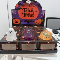 Jouet Squishy d'Halloween Fantôme, Chauve-souris, Citrouille, Rempli de Maltose, à Remontée Lente, Sensoriel, Anti-stress, pour Farces et Squeeze