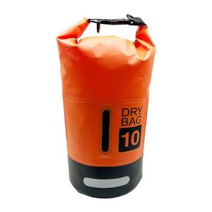 Sac à dos imperméable en PVC de style patchwork bicolore pour le rafting et les sports nautiques - Product Image 2