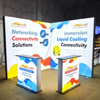 Caisson Lumineux Publicitaire Aluminium Double Face Rétroéclairé Detian sur Mesure pour Expositions ou Bannières