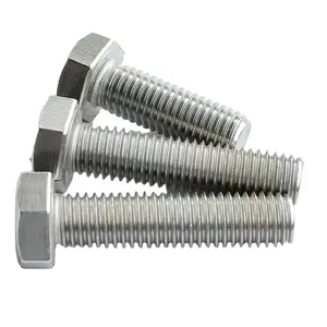 China Fastener DIN 933 M32 Hexagon Head Bolt A2 70 Stainless Steel Full Thread Hex Bolt For Industry