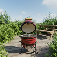 Grill Kamado Céramique Auplex Komodo Jop 13-29 Pouces Barbecue Extérieur au Charbon de Bois