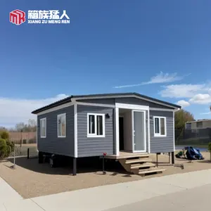 Maison pliante portative de structures en acier avec toilettes maisons en conteneur extensible de 20 pieds