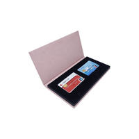 Coffret Cadeau Magnétique avec Fenêtre pour Cartes VIP et Professionnelles, Boîte en Papier avec Emplacement pour Cartes, Insert en Mousse EVA