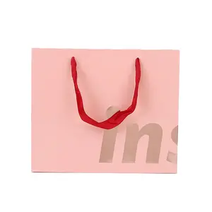 Customized Beverage Bags Take Away Food Bag Disposable Kraft Paper Bag Sac En Papier Saco De Papel Bolsa De Papel Sac De Courses