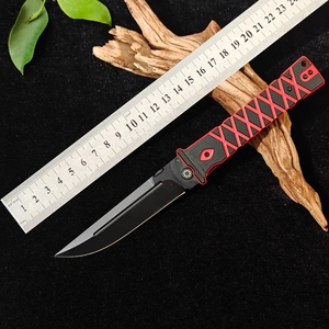 Cuchillo Plegable HOKC OEM para Camping, Hoja y Mango de Acero Inoxidable, Punta de Gota, Cambio Rápido, Uso Industrial y de Supervivencia al Aire Libre - Product Image 1