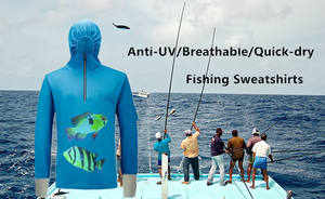 Camicia da pesca a maniche lunghe personalizzata felpa con cappuccio serie Design Fishing Set UPF50 + protezione UV camicia da pesca con cappuccio ad asciugatura rapida - Product Image 2