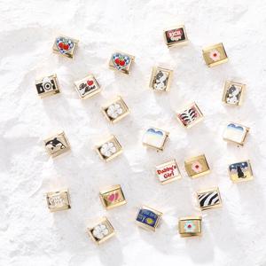 <span class=keywords><strong>Charm</strong></span> Italiani di Alta Qualità in Acciaio Inossidabile Placcato Oro 18K, Serie Cuore con Frasi, per Bracciali <span class=keywords><strong>Charm</strong></span> Italiani - Product Image 6